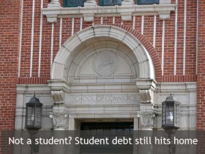 Student debt still hits home